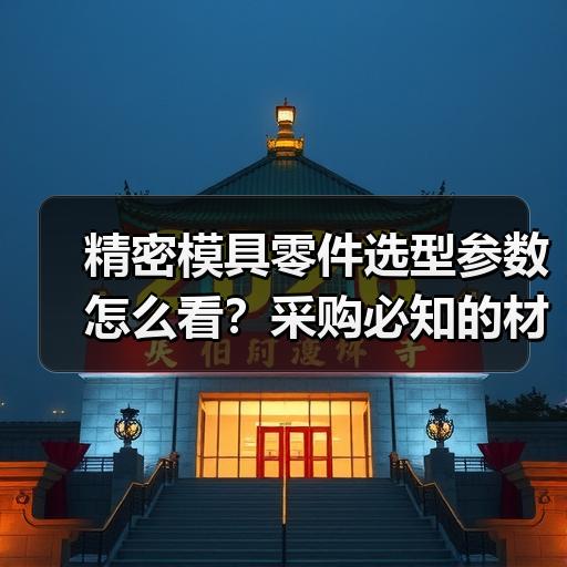 精密模具零件选型参数怎么看？采购必知的材质与公差判断方法