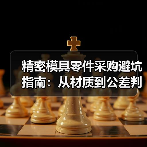 精密模具零件采购避坑指南：从材质到公差判断厂家加工能力