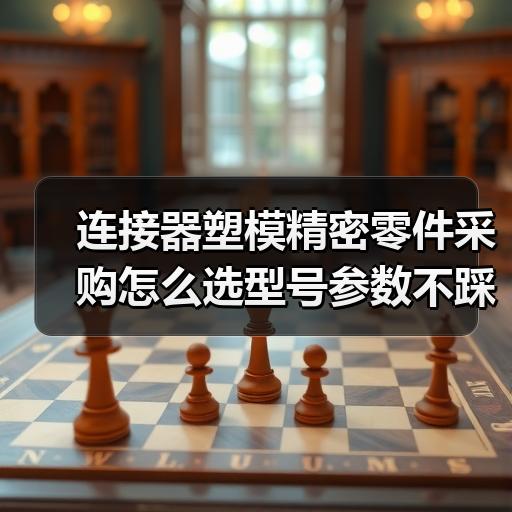 连接器塑模精密零件采购怎么选型号参数不踩坑